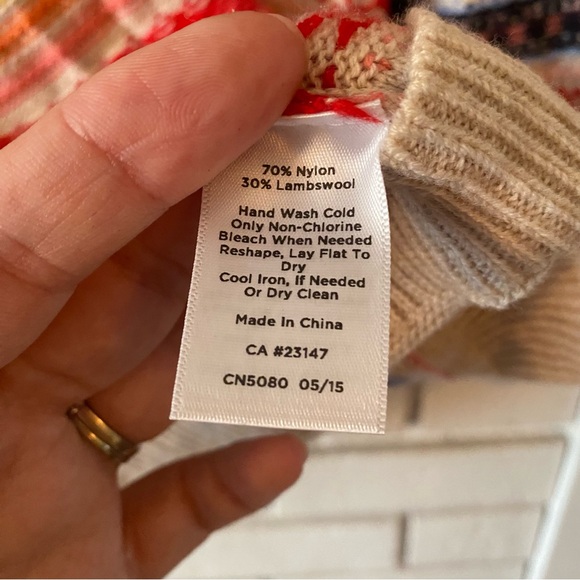 Talbots Fair Isle Wool Sweater Crewneck - Picture 5 of 6